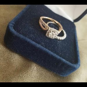 Two-Tone Engagement Ring and Band 💍